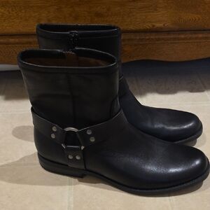 House of Harlow 1960  Black Motorcycle Booties